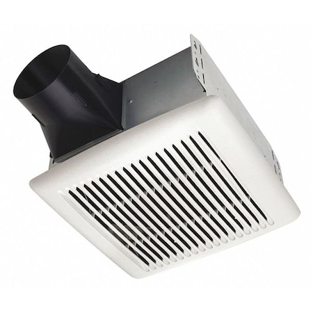 Broan-Nutone Ceiling Bathroom Fan, 80 cfm cfm, 4 in Duct Dia., 120V AC, Energy Star Certified AE80S