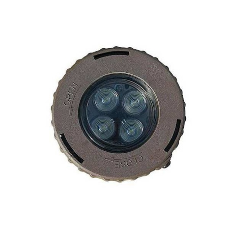 Hadco In-Grade Light, 12VAC, 4-3/8" H, 7W, 3000K IUL516-HLED7NFW