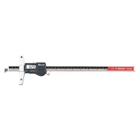 Starrett Electronic Depth Gage, 0 to 12" Range 3753B-12/300