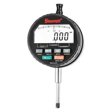 Starrett Electronic Indicator, 1"/25mm Range F2730ADM