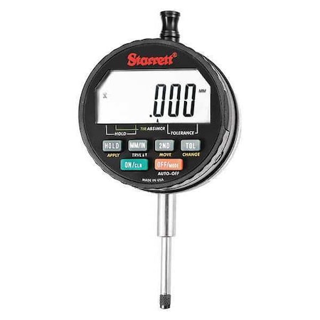Starrett Electronic Indicator, 1"/25mm Range F2730IQM