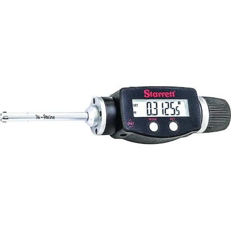 Starrett Internal Micrometer, 1/4 to 5/16" Range 770BXTZ-312