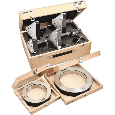 Starrett Inside Micrometer Set, 4 to 8" Range S770BXTGZ