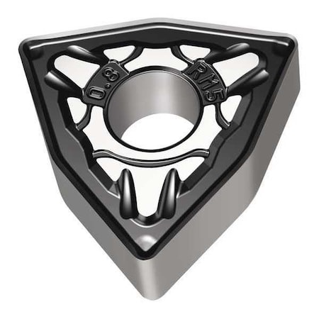 Walter Turning Insert, Trigon, 4, WNMG, 2, Carbide WNMG080408-RM5 WMP20S