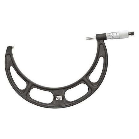 Starrett Outside Micrometer, 8 to 9", Knurled Ring T436.1XRL-9