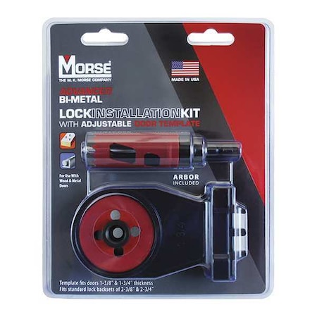 Morse Hole Saw Kit, Saw Sizes 1" to 2-1/8" MHSALKIT1