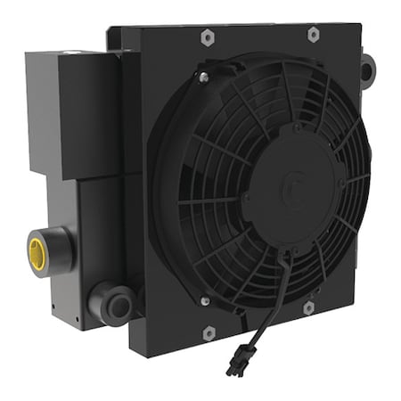Akg Oil Cooler, 2 to 30 gpm, DC Motor, 12VDC D10-12-BP65