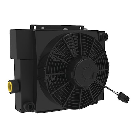 Akg Oil Cooler, 4 to 50 gpm, DC Motor, 12VDC D20-12-BP65