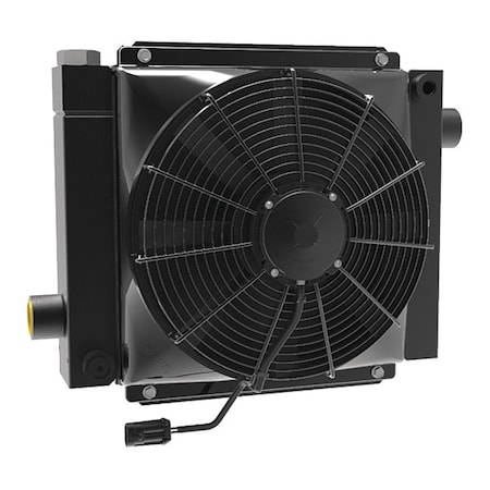 Akg Oil Cooler, 8 to 80 gpm, DC Motor, 12VDC D36-12-BP60