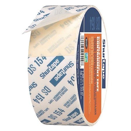 Frogtape Double Sided Masking Tape, 1 7/8 in W x 25 yd L, 8.5 mil Thick, Tan, Rubber Adhesive 105777
