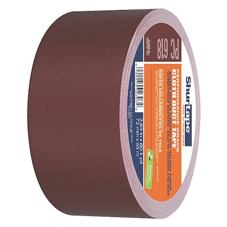 Shurtape Duct Tape, Red, 60-1/8 yd L, 2-7/8 in W 105504