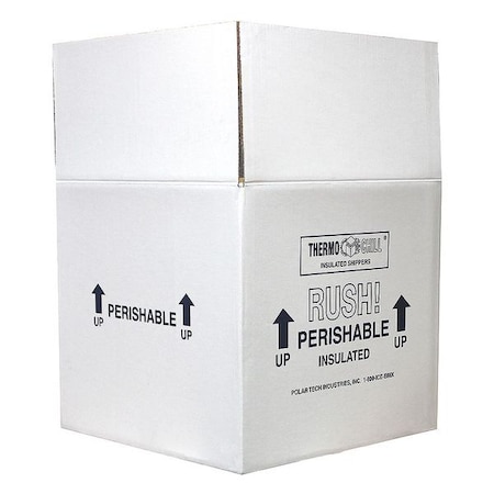 Polar Tech Industries Insulated Shipping Bio Foam & Carton, 1-5 Day 53XM45