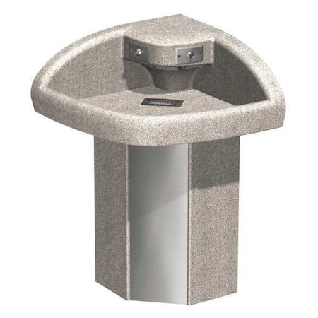 Acorn Controls Smoky Granite, Two Station Sink, Wash Fountain 3622-0001