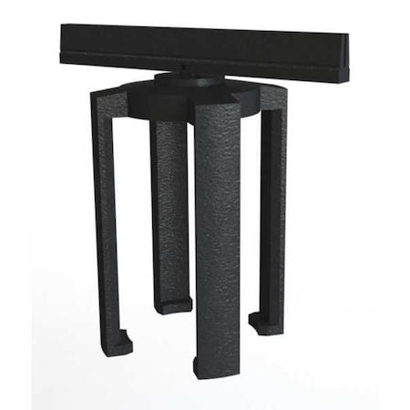 Banner Stakes Sign Bracket, Black, 6" H PL4130