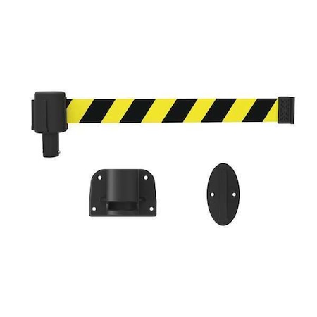 Banner Stakes Belt Barrier, Matte, Yellow Belt PL4121