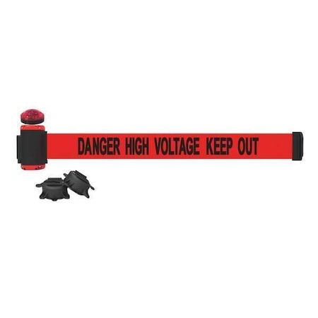 Banner Stakes Belt Barrier, Yellow/Black Stripe Belt MH7009L