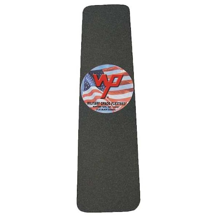 Military Grade Flextred Anti-Slip Tread Polymer 20 Grit Size, Black, 6" W x 24 ft. L, 54 mil Thick MG24.0624.BLA