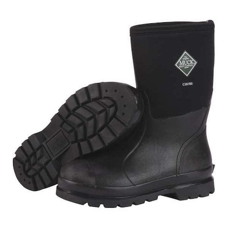 Muck Boot Co Size 13 Men's Steel Rubber Boot, Black CMS-000A