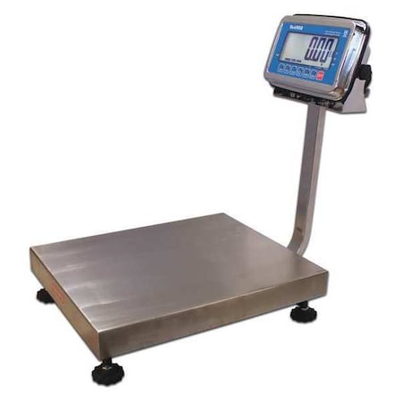 B-Tek Worldweigh Platform Bench Scale, 100 lb., Digital, LCD C300