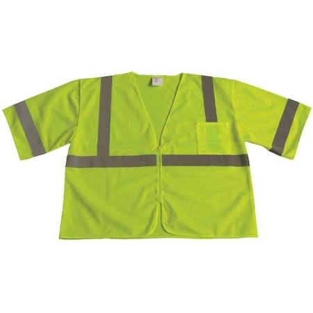 Condor U-Block Vest, Class3 Yellow/Grn, 2XL 53YL92