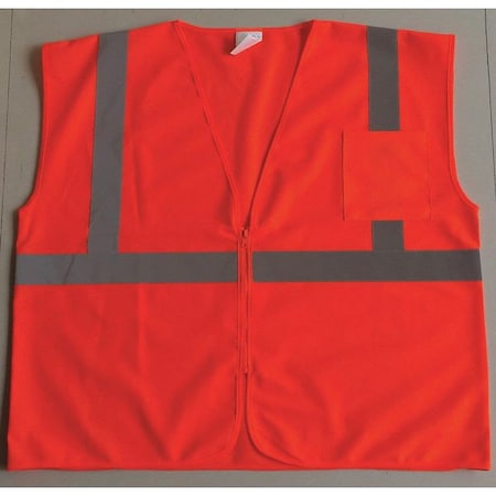 Condor U-Block Vest, Class2 Orange/Red, L 53YL34