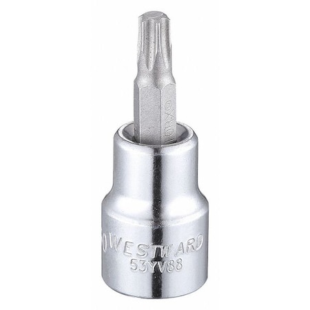 WESTWARD 3/8 in Drive Torx(R) Socket Bit Metric T30 Tip, 1 7/8 in L 53YV88