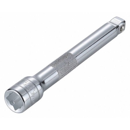 Westward Socket Extension 1/2" Dr, 6 in L, 1-pc, Chrome 53YV75