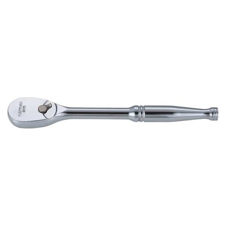 Westward 1/2" Drive, 11 in Pear Hand Ratchet, Chrome, Hand Ratchet, 11 in, Chrome, 1/2 in 53YV78