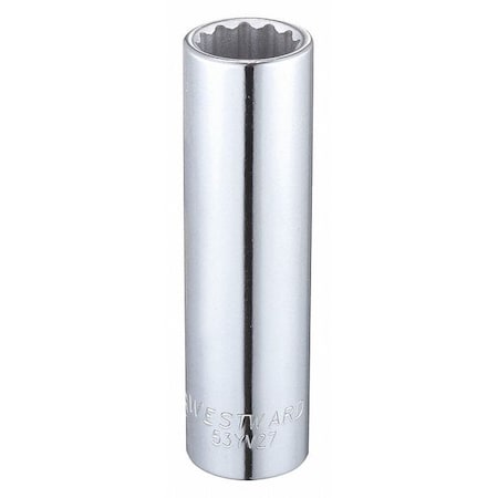 Westward 1/2 in Drive, 5/8" Torx(R) SAE Socket, 12 Points 53YV27