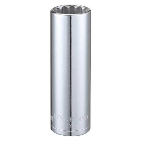 Westward 1/2 in Drive, 19mm Torx(R) Metric Socket, 12 Points 53YV49