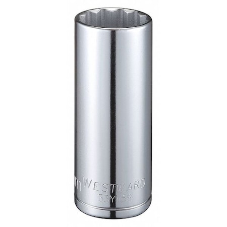 Westward WESTWARD 1/2 in Drive, 26mm Triple Square Metric, Socket, 12 Points, Steel, Chrome, 26 mm 53YV56