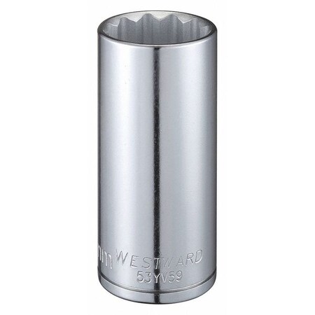 Westward WESTWARD 1/2 in Drive, 29mm Triple Square Metric, Socket, 12 Points, Steel, Chrome, 29 mm 53YV59