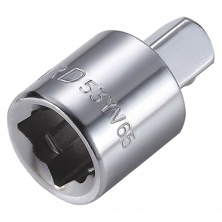Westward Socket Adapter, 1/2" Drive, 1-1/2" L 53YV65