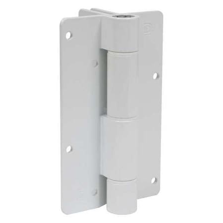 Kwikfit Hidden Barrel Hinge, Aluminum, Screw-On Mounting, 1 in Leaf W x 5 3/4 in Leaf H, Gloss KF3L2WTS