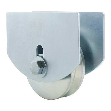 Hardcore Wheel with Carriage Plates, Zinc, 2" W CI2520