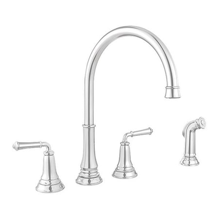 American Standard Delancey Two Hdl Kitchen Ch, Lever Handle, 8" Mount, 4 Hole 4279.701.002