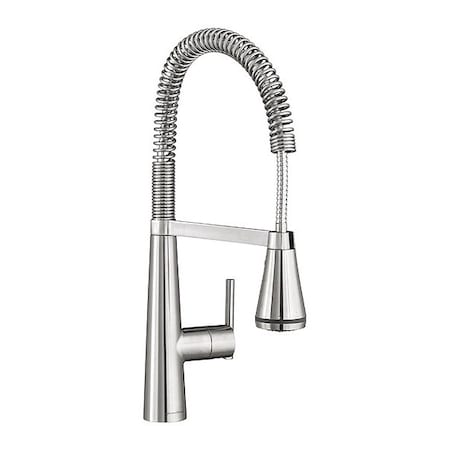 American Standard EdgwaterSelctflo SemiPro Kitchen Ss, Lever Handle, Single Hole Only Mount, 1 Hole 4932.350.075