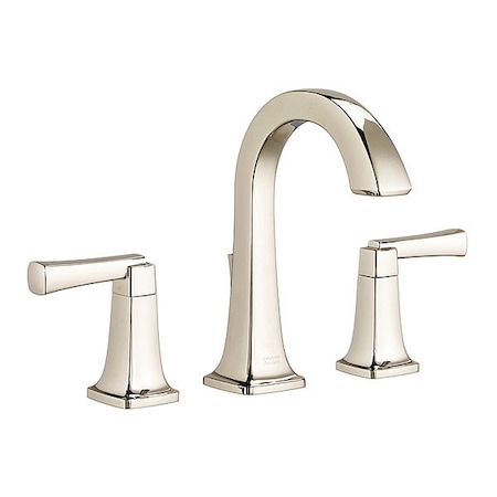 American Standard Dual Handle Bathroom Faucet, 8" Mount, Polished Nickel 3 Hole 7353.801.013