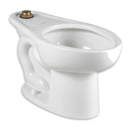 American Standard Madera 1.11.6GPF Elong Bwl Wh, 1.1 to 1.6 gpf, Flushometer, Floor Mount, Elongated, White 3043.001.020