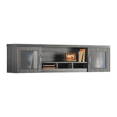 Mayline Aberdeen Wall Mount Hutch, Gray AWG72LGS