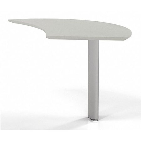 Mayline Curved Desk Medina Curved Desk Extension, 47" W, 28" D X 29-1/2" H, 47" W X MNEXTRTSS