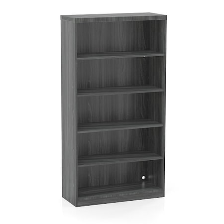 Mayline Abrdn 5-Shlf Bookcase, Gy, 36"x12"x68 3/4" AB5S36LGS