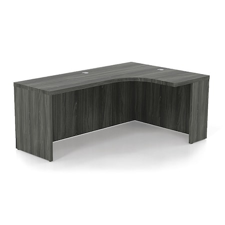 Mayline Corner Desk Aberdeen Extended Corner Right, 48" D X 29-1/2" H, 72" W X Gray Steel AEC72RLGS