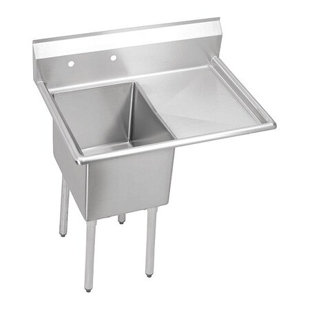 Elkay ScllrySnk, 1C, 18" R Drnbrd, 38.5x23.8x45.8, Scullery Mount, 1 Set, On Center Hole, 18" x 18" S1C18X18-R-18X