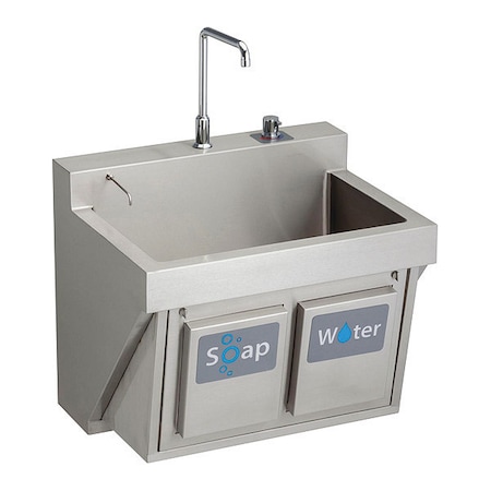 Elkay Surgeon Scrub Sink Kit 26" x 16.25", 1, 1, Wall Hung, 16 ga. 304 Stainless Steel EWSF13026KWSC