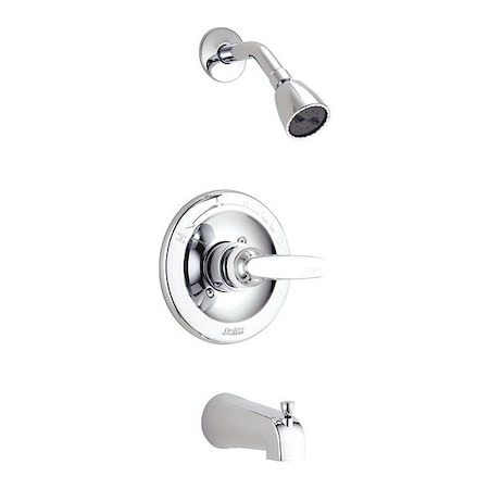 Delta Faucet Tub & Shower Tub / Shower Faucet, Wall, Chrome BT13410