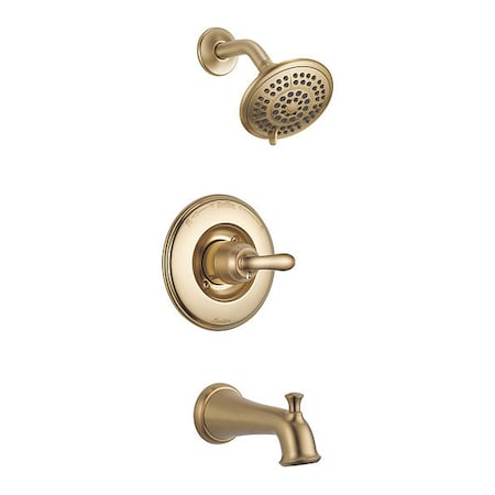 Delta Faucet Tub & Shower Tub / Shower Faucet, Wall, Champagne Bronze T14494-CZ