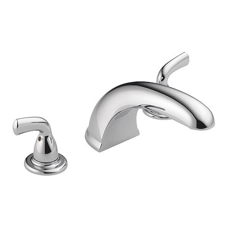 Delta Dual Handle Deck-Mount without Diverter Tub Filler Faucet, 8" - 16" Mount, Chrome BT2710