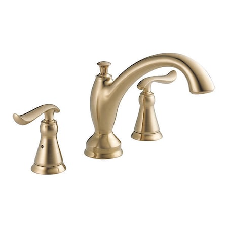 Delta Dual Handle Roman Tub, 8" - 16" Mount, Champagne Bronze 3 Hole T2794-CZ