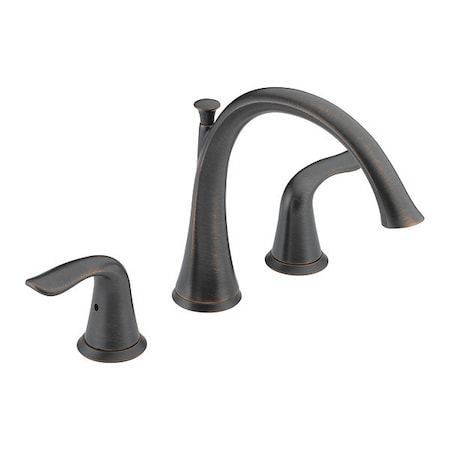 Delta Dual Handle Roman Tub, 8" - 16" Mount, Venetian Bronze 3 Hole T2738-RB